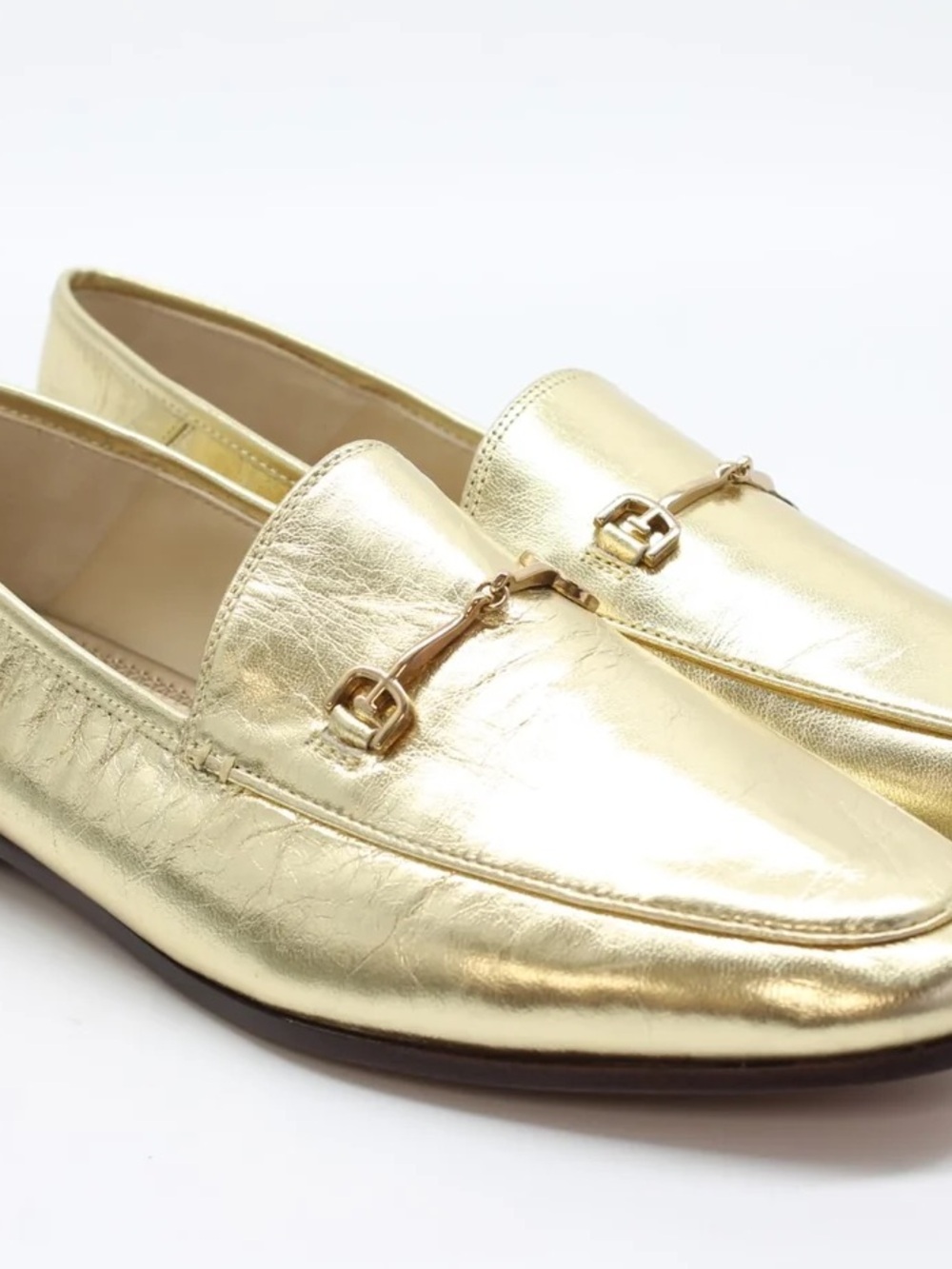 Sam Edelman Gold Metallic Loafers